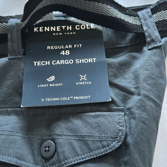 Kenneth Cole Cargo Shorts Mens 48 Gray - Picture 3 of 5